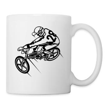BMX Bicycle / Bike 01_black - Mug - white - Right