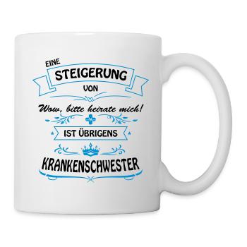 Steigerung-Krankenschwester - Tasse - Weiß - Rechts