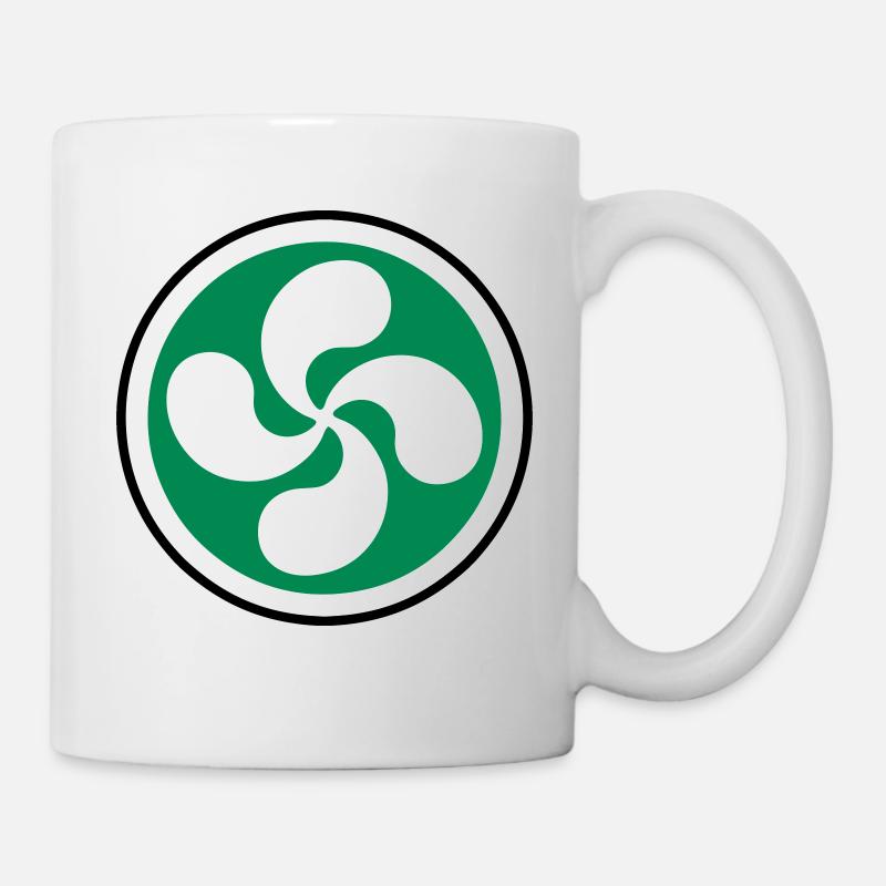 Croix du Pays Basque - Mug blanc - blanc