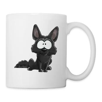 Je Suis Berger Allemand noir - Mug blanc - blanc - Droite