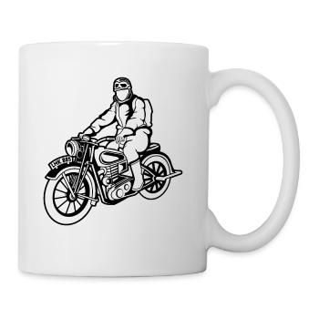 Chopper / Motorcycle 04_schwarz - Mug - white - Right