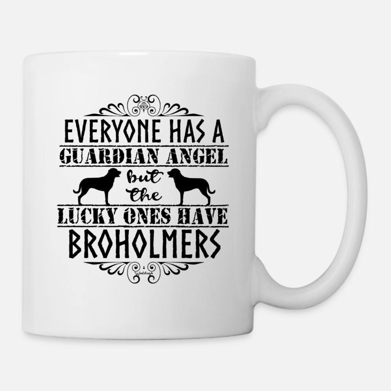 Broholmer Angels Black - Tasse - Weiß