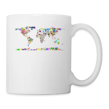 Abstract world map - Mug - white - Right