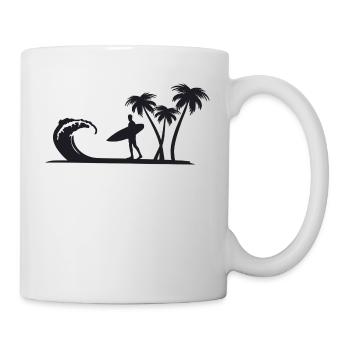 SURF PALMIER - Mug blanc - blanc - Droite