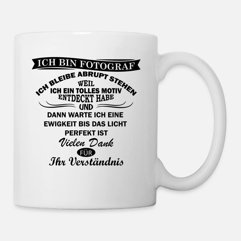 Fotograf - fotografieren - Tasse - Weiß