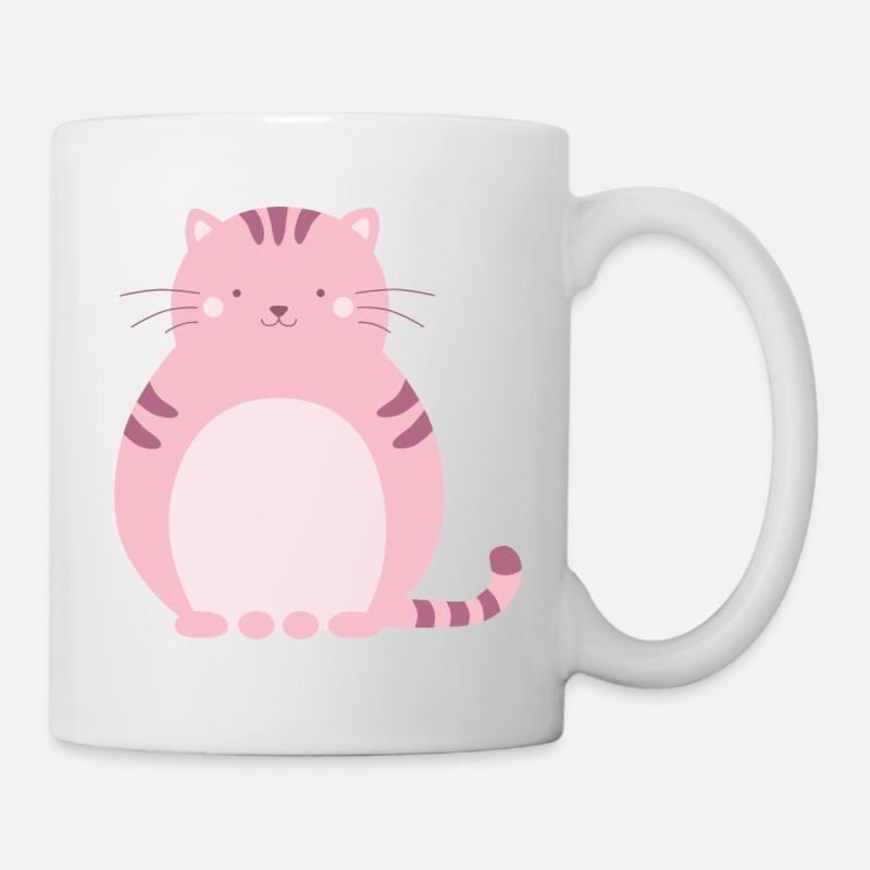 Pink cat - Mug - white
