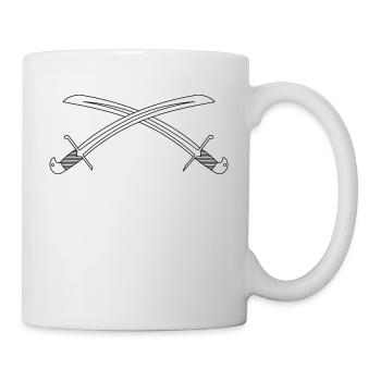 Schwerter - Tasse - Weiß - Rechts