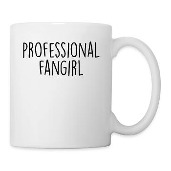 professionelle fangirl - Tasse - Weiß - Rechts