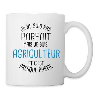 Pas parfait mais agriculteur - Mug blanc - blanc - Droite