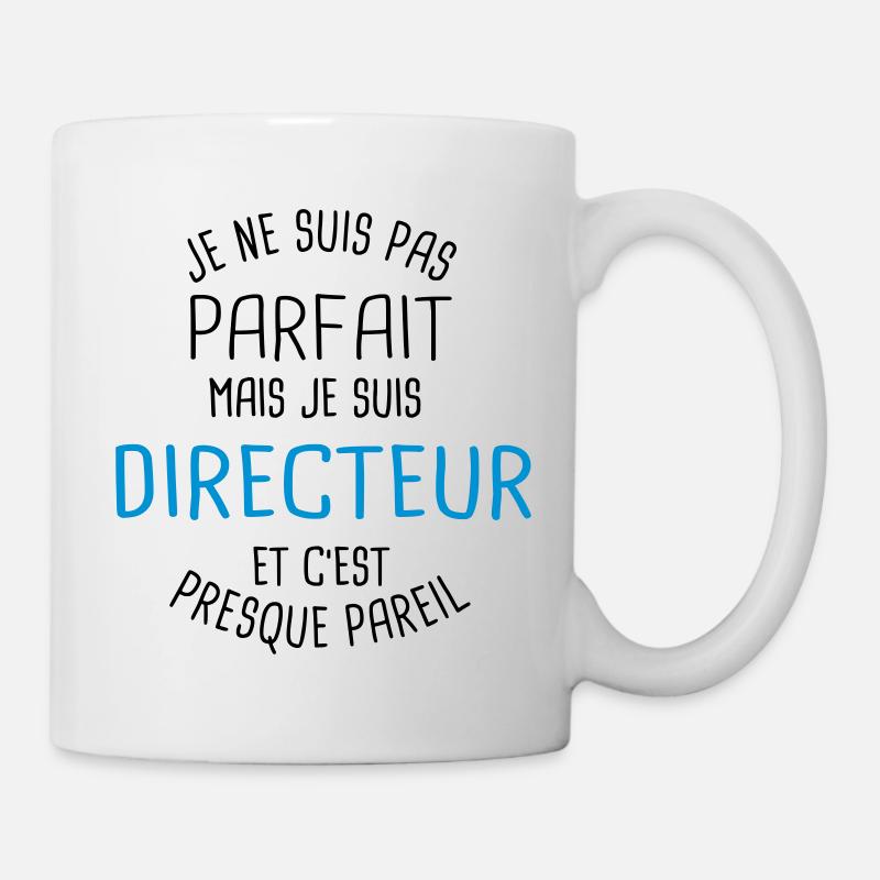 Pas parfait mais directeur - Mug blanc - blanc