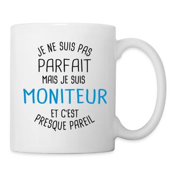 Pas parfait mais moniteur - Mug blanc - blanc - Droite