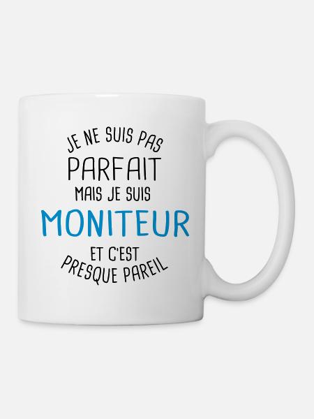 Pas parfait mais moniteur - Mug blanc - blanc