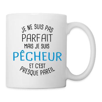 Pas parfait mais pêcheur - Mug blanc - blanc - Droite
