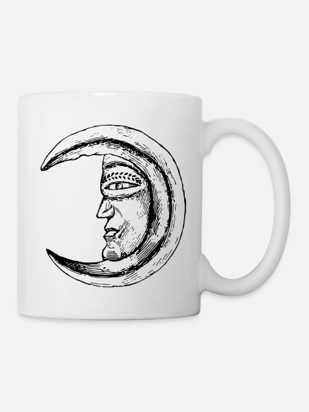 Face de Lune - Mug blanc - blanc