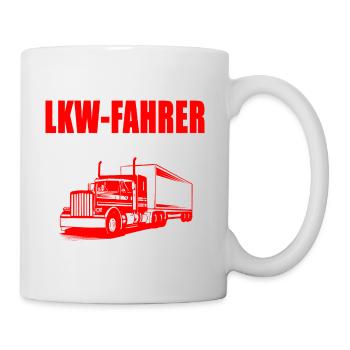 LKW Fahrer was sonst - Tasse - Weiß - Rechts