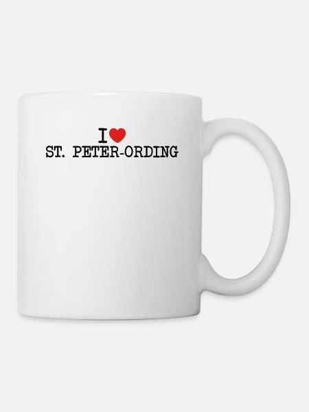 I love St. Peter-Ording - Tasse - Weiß