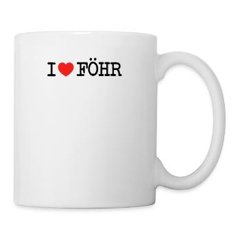 I love Föhr - Tasse - Weiß - Rechts