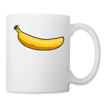 Banane - Tasse - Weiß - Rechts