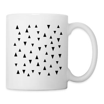 Dreiecke - Tasse - Weiß - Rechts