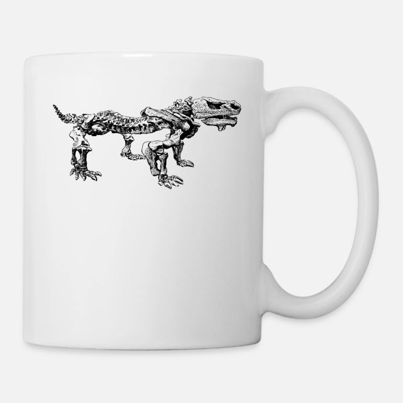 Dinosaurier Skelett Shirt Geschenk - Tasse - Weiß