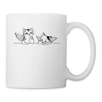 Angel cats gift idea - Mug - white - Right