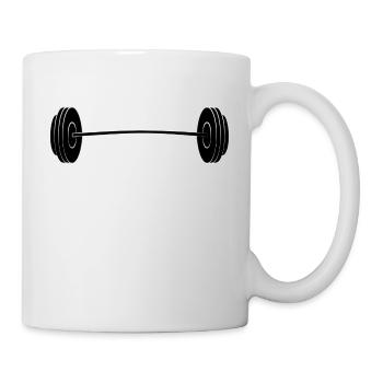Santé Gymnase Gymnase pompage chemise de sport de fer - Mug blanc - blanc - Droite