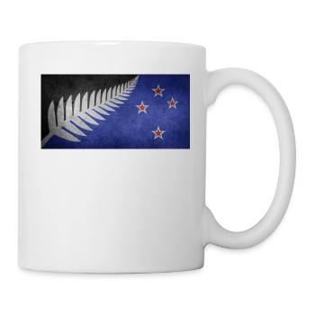 Neuseeland Flagge We love NZ - Tasse - Weiß - Rechts