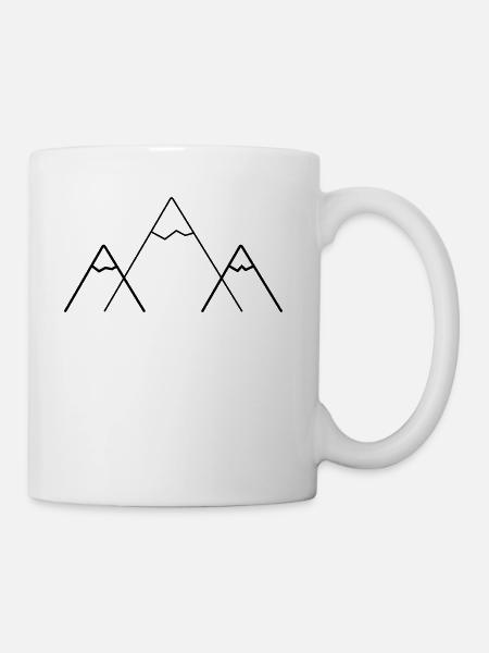 logo montagne - Mug blanc - blanc