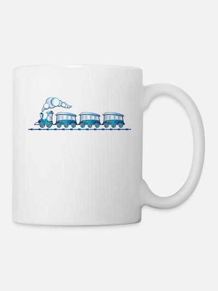 Zug Eisenbahn Spielzeugzug - Tasse - Weiß