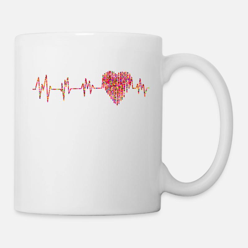 Elektrokardiogramm Herz - Tasse - Weiß