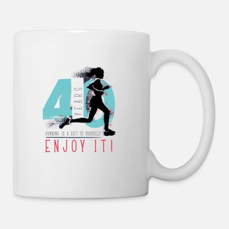 Runner - 40th Birthday - Mug - white