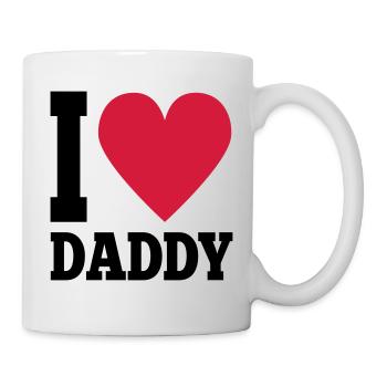 I love daddy - Mug - white - Right