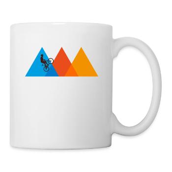 Mountain Biker | Mountain Bike Mountains Bicycle Retro - Mug - white - Right