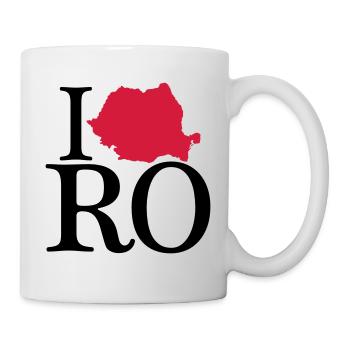 J'adore RO - J'adore la Roumanie - Mug blanc - blanc - Droite
