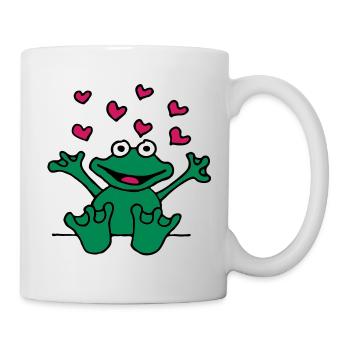 heart_frog_1220113c_a - Mug blanc - blanc - Droite