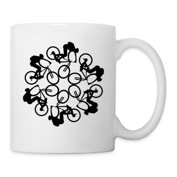 MTB Mountainbiker - Tasse - Weiß - Rechts