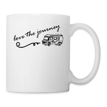 Camper "love the journey" - Tasse - Weiß - Rechts