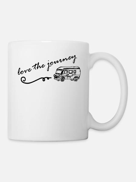 Camper "love the journey" - Mug - white