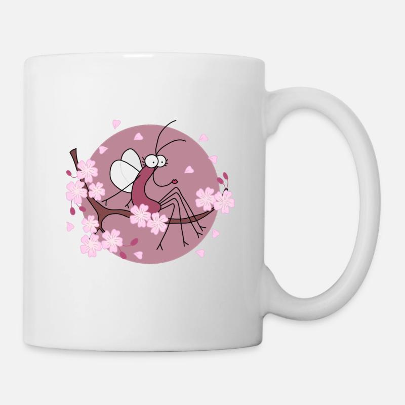 Djen Wana liebt Kirschblüten - Tasse - Weiß