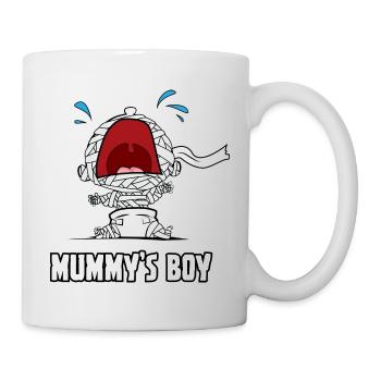 Mama Mutter Sohn Baby Mutti Geschenk Idee Wickeln - Tasse - Weiß - Rechts