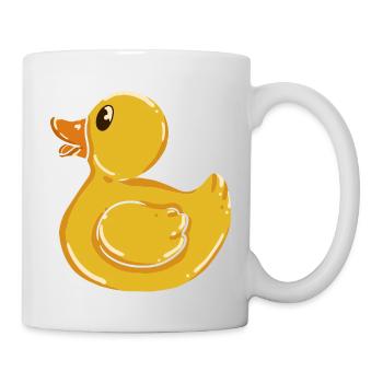 Bathing Duck Squeaky Duck Duck Rubber Duck Chick - Mug - white - Right