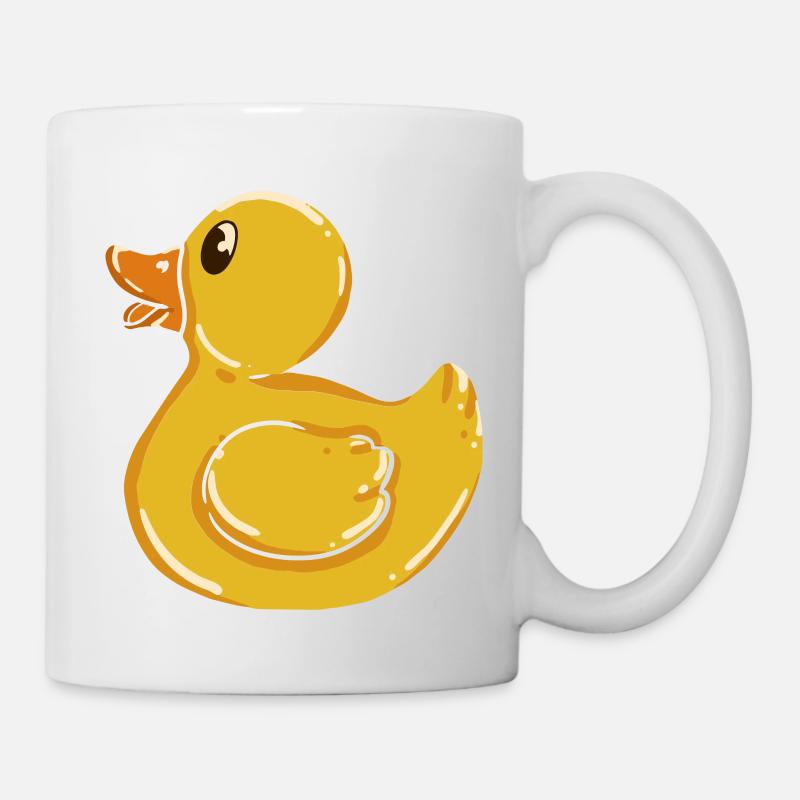Canard canard canard en caoutchouc Canards - Mug blanc - blanc