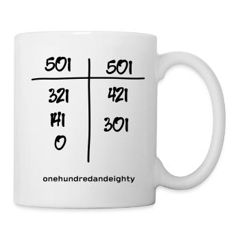 Fléchettes 180 Fléchettes 501 Fin amour fléchettes triple - Mug blanc - blanc - Droite