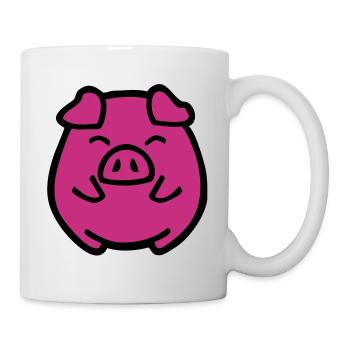 cute pig - Mug - white - Right