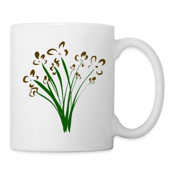 bunch of flowers - Mug - white - Right