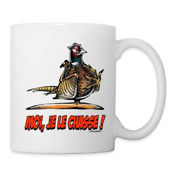 The Pheasant, Moi Je Le Chasse! - Mug - white - Right