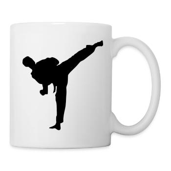 Karate Kampfsport - Tasse - Weiß - Rechts