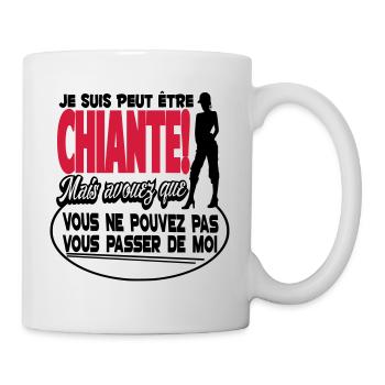 HUMOR WOMEN'S TEE SHIRT / DESIGN / PATTERN / DROLE T-SHIRT - Mug - white - Right