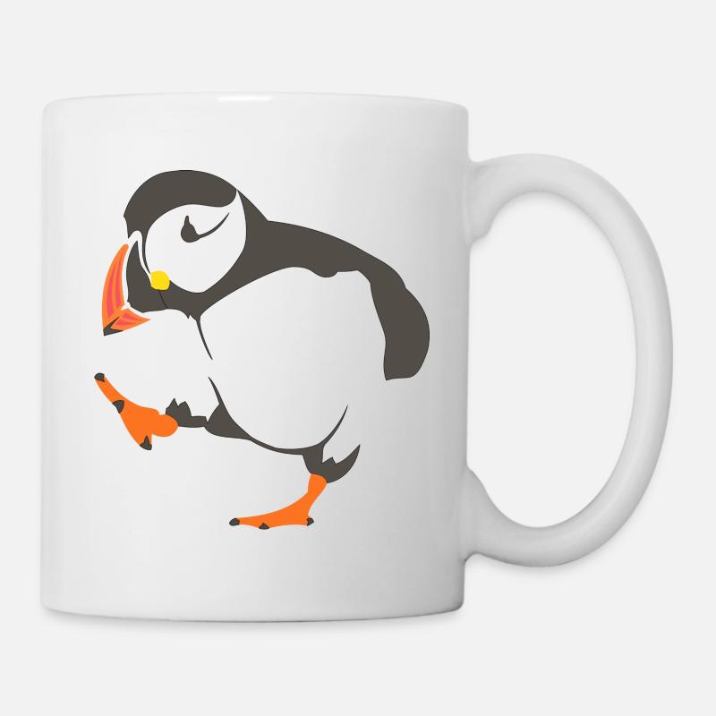 Walking puffin - Mug - white