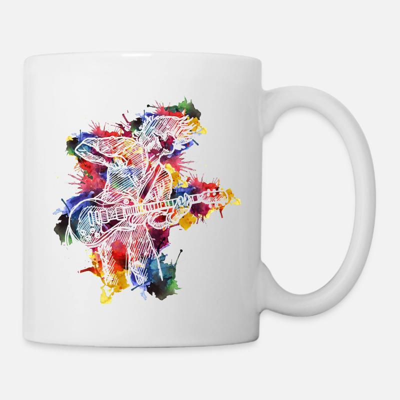 guitar - Mug - white